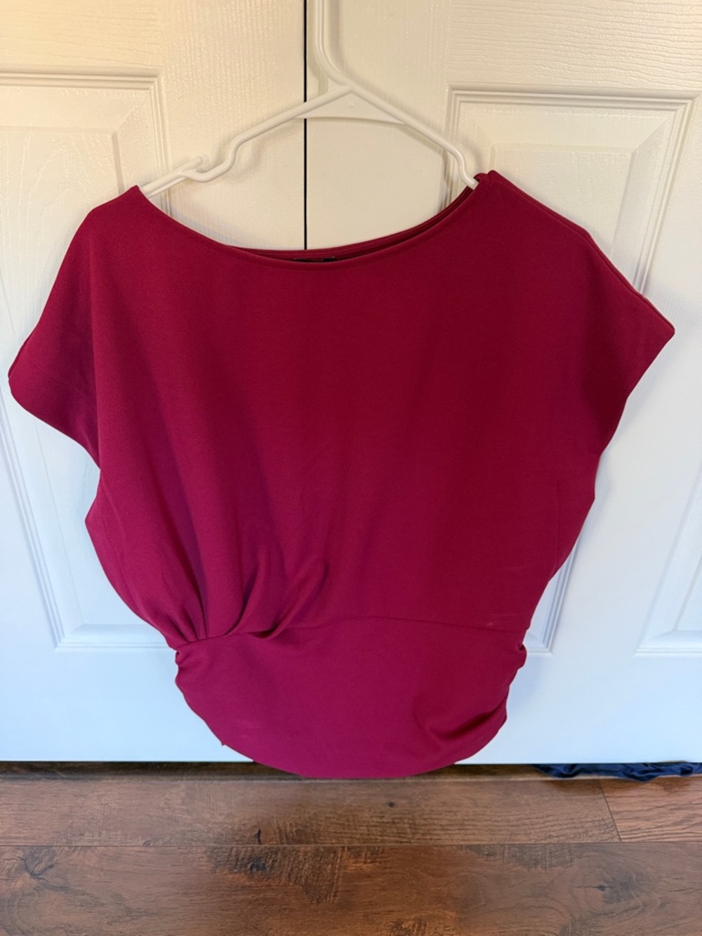 Express Twist-Waist Dolman Top - Berry Pink